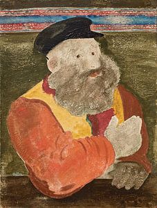 Jankel Adler – Bärtiger Rabbi (circa 1925)