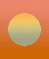 Goldener Mond in Warmen Farben