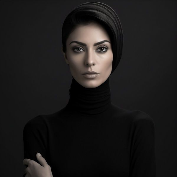 Porträt von fernlichtsicht