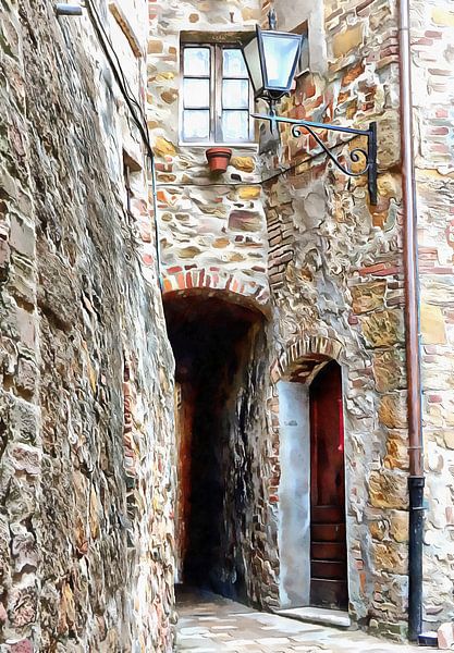 Narrow Entrance Pienza by Dorothy Berry-Lound