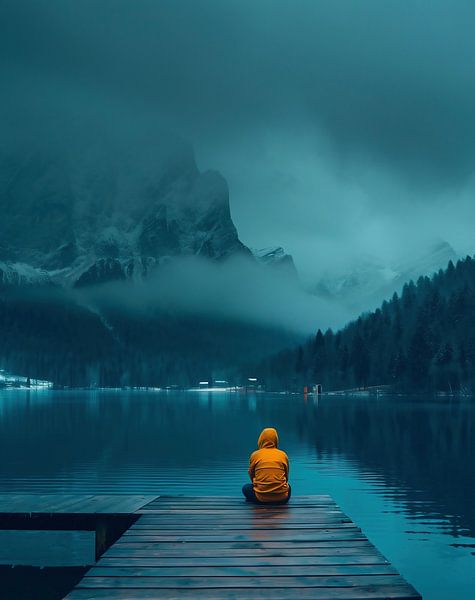 Mystische Stimmung am Bergsee von fernlichtsicht