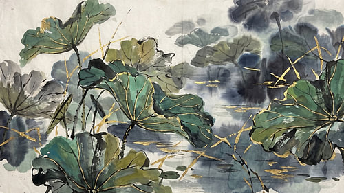 Goudkleurige Horizon Lotus