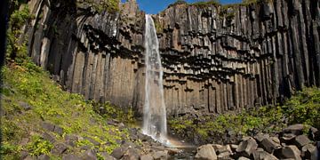 Svartifoss waterval IJsland van Menno Schaefer