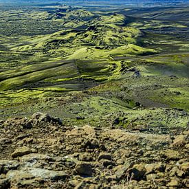 Les cratères de Laki en Islande pendant l'été 2020 sur Kevin Pluk