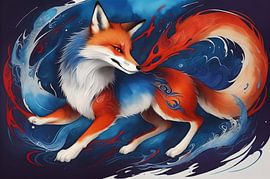 Surrealistische vos XI van DeVerviersBelgium