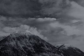 Vue du "Hoher Fricken" et du "Wank" ;