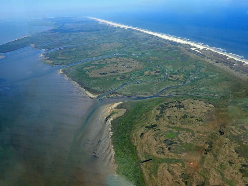 Überfliegen des Wattenmeeres von Aafje Meerdink