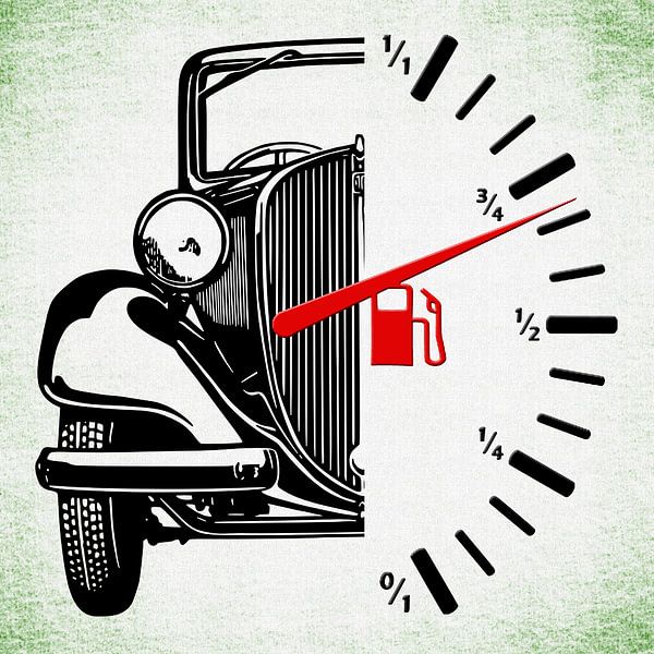 Oldtimer Tankanzeige von Ingo Laue