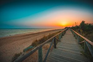 Rota Spanje zonsondergang van Andy Troy