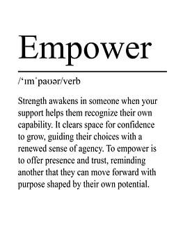 Empower Définition - Blanc