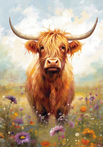 Highland Cow Schottischer Highlander Cattle von Niklas Maximilian