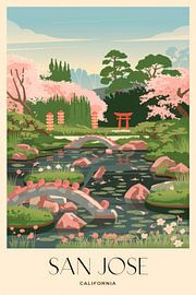 San Jose, California Vintage Travel Poster by Poster Art Shop