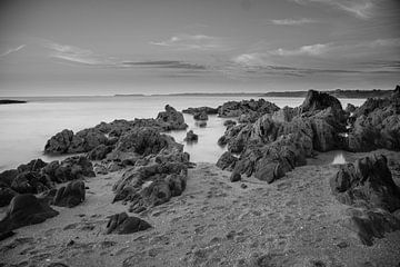 Pacific coast in France Black and white by Moments by Astrid