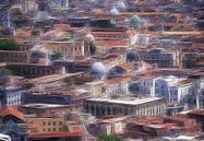 Neapel Stadtbild  von Marcel van Balken Miniaturansicht