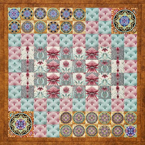 Het fantasiespel van de quilters.
