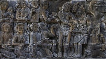 Der Borobudur in Nahaufnahme von Chris Moll