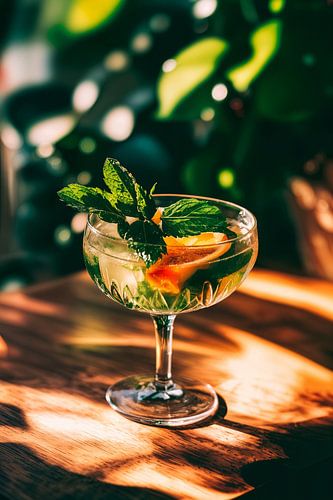 Fresh mint cocktail