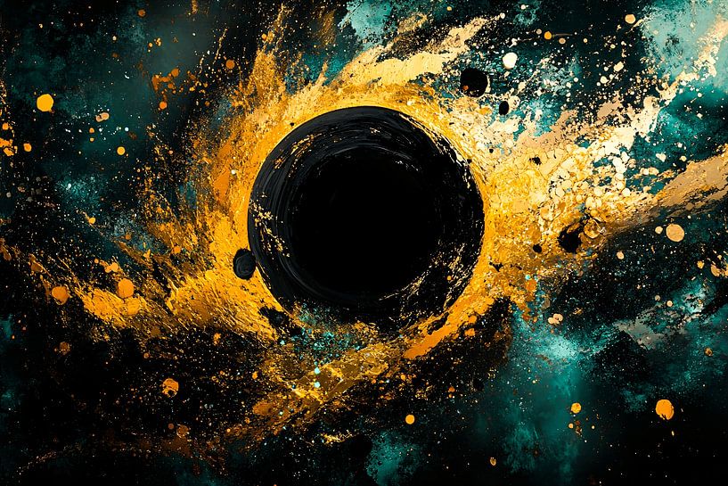 Abstract black hole artwork by Imperial Art House