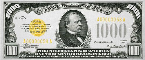 1000 Dollar Bill by Rene Ladenius Digital Art