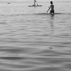 BALATON LAKE ( BALCK/WHITE van Henriette Tischler van Sleen