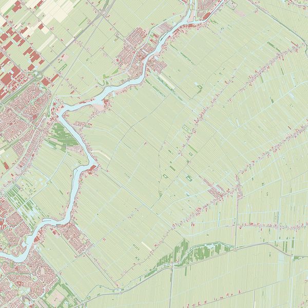Map of Ouderkerk by Rebel Ontwerp