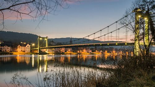 Le seul pont suspendu sur la Moselle à Wehlen