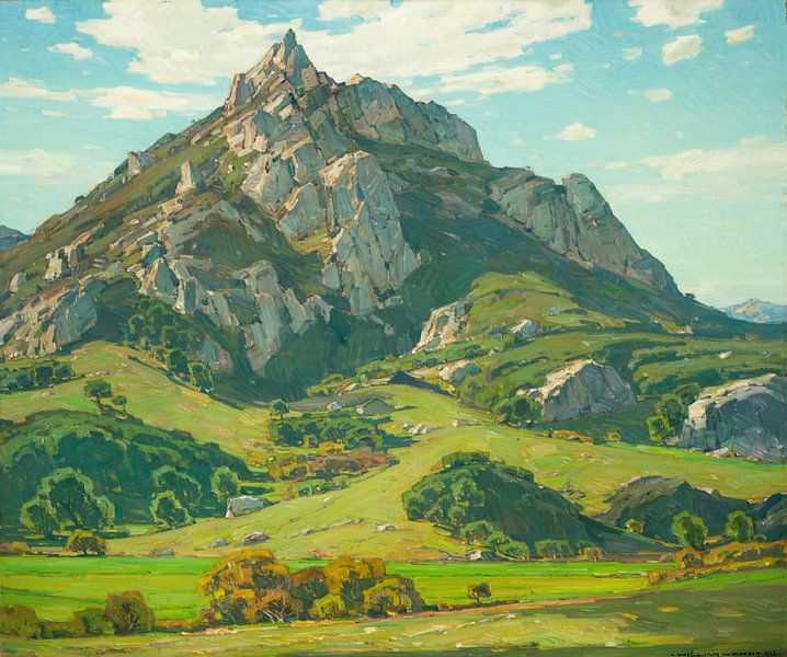 Là où le Dieu de la nature a agi, William Wendt par Des maîtres magistraux