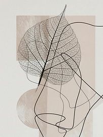 Japandi / Wabi-Sabi. Minimalist Organic leaf shape by Studio Pieternel