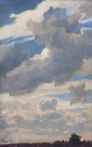 Hans Gude, Studie des Himmels, 1873