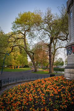 Park Valkenberg Breda with Nassaumonument by Andre Gerbens