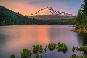 Sunset Mount Hood by Henk Meijer Photography