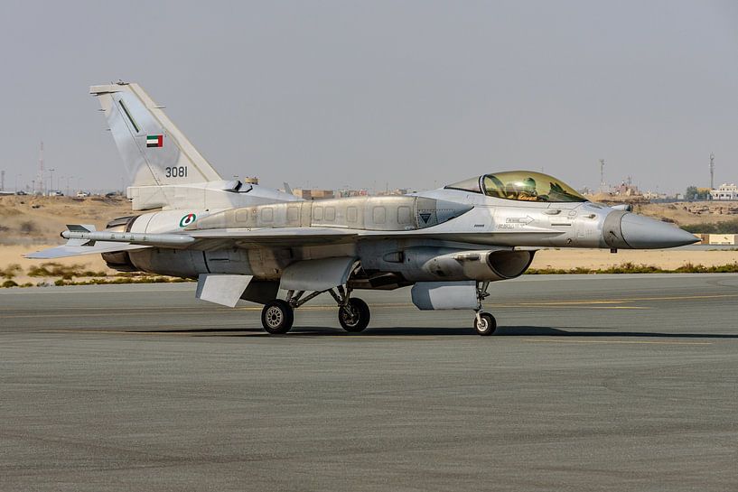 UAEAF Lockheed Martin F-16E during BIAS 2016. by Jaap van den Berg