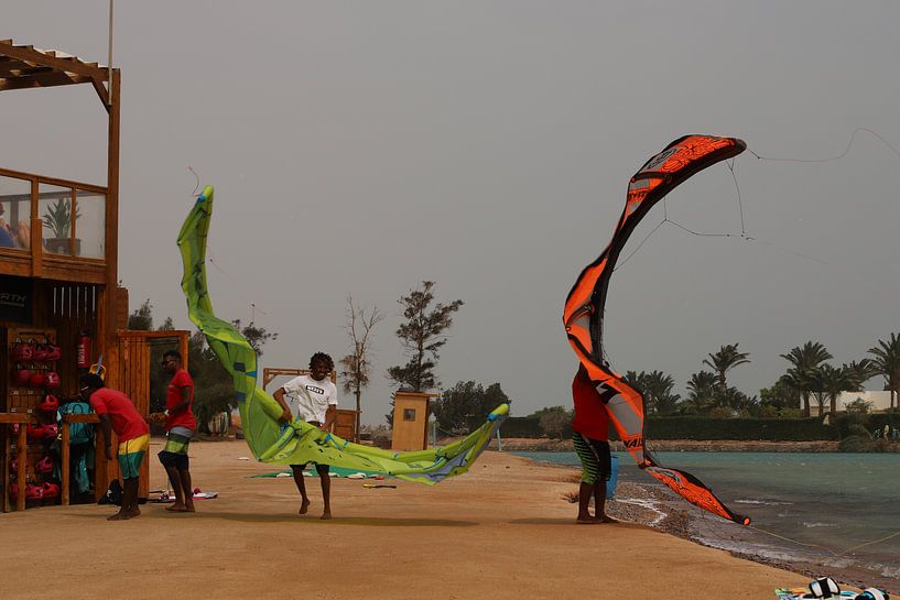 Kitesurfing El Gouna Egypte par Ton Tolboom