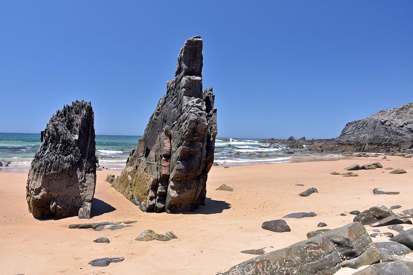 Felsen am Punta Ruiva Strand von Bettina Schnittert