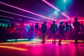 Tanzen in einem Nachtclub Disco Illustration