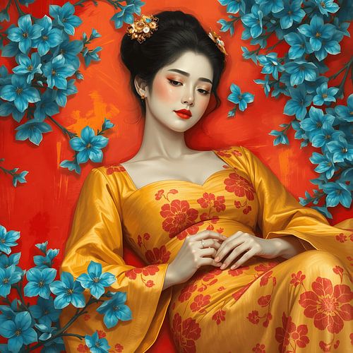 Tussen stilte en bloei geisha