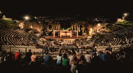 Greco-Roman Theatre Taormina Sicily by Mario Calma