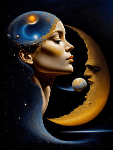 Die Sonne und der Mond - Surrialismus