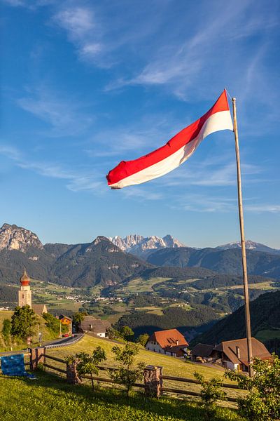 Drapeau du Tyrol du Sud à Mittelberg am Ritten, Tyrol du Sud par Christian Müringer