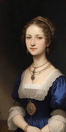 classical portrait of a woman by Kirtah Designs