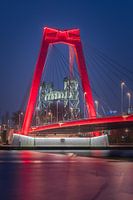 Rotterdam_Willemsbrug bei Nacht