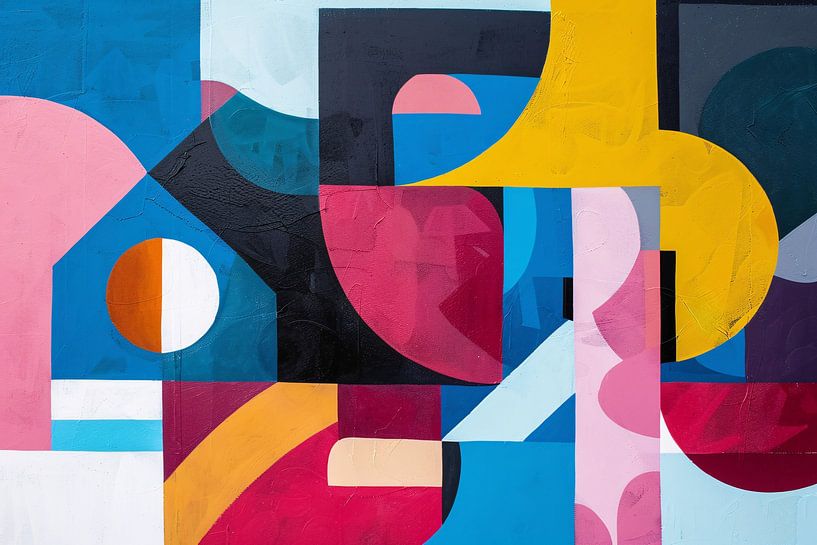 Abstracte Dans van Kleur en Vorm van Art & Soul Creations