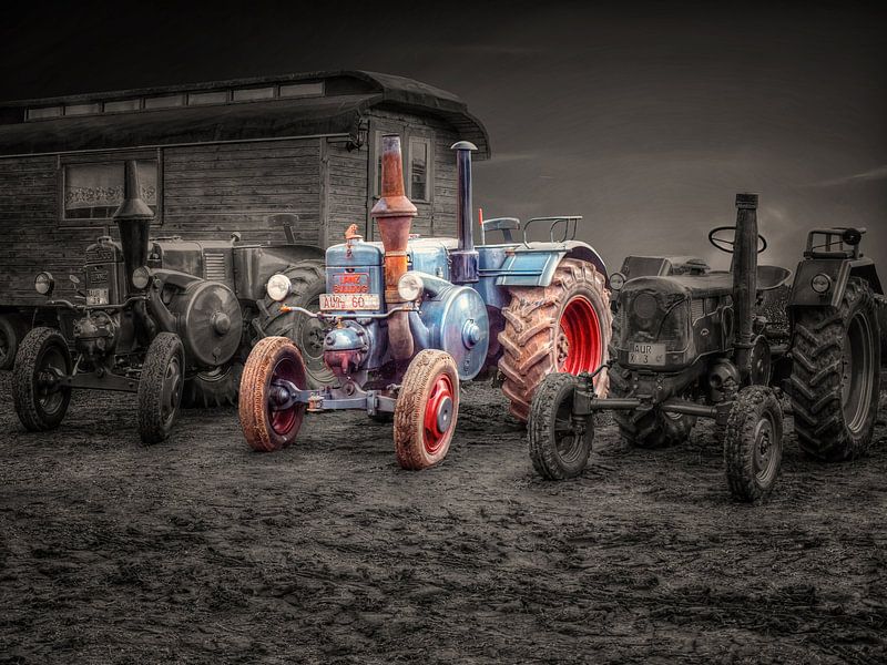 Trecker Traktor Oldtimer by Peter Roder