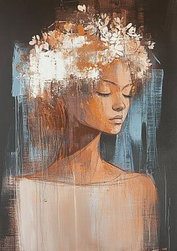 Portretvrouw | Rusty Serenity van De Mooiste Kunst