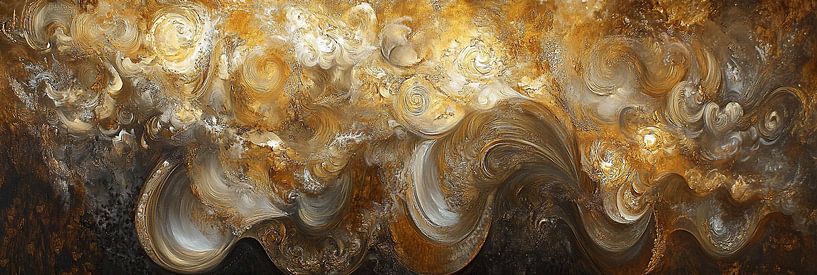 Goldene Wirbel von ARTEO Gemälde