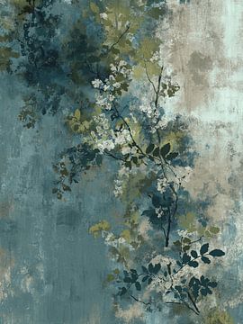 Branche fleurie figée