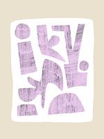 Modern Abstract NO.2 Lilac