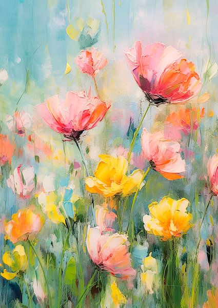 Lente in het veld van Peet de Rouw