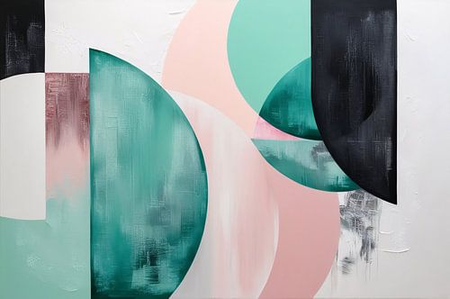 Abstract geometrisch kunstontwerp