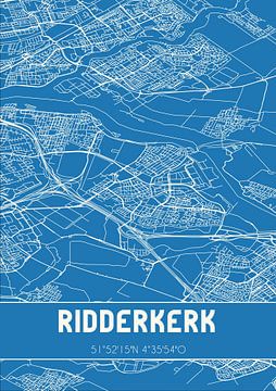 Plan d'ensemble | Carte | Ridderkerk (Hollande méridionale) sur Rezona